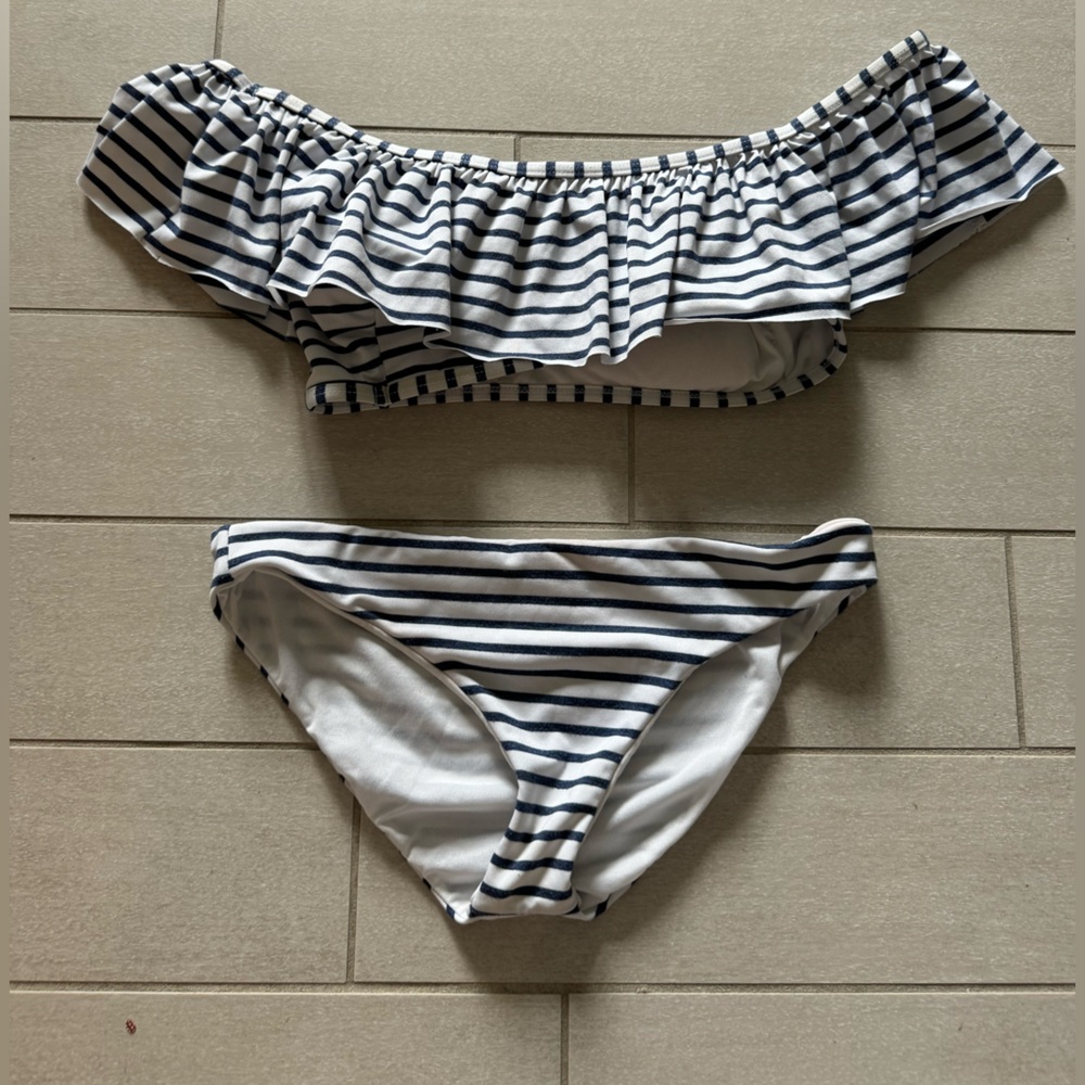 Splendid Ruffle Stripe Bikini - Picture 2 of 5